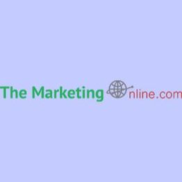 Logo with text "The Marketing Online.com" featuring a globe design.