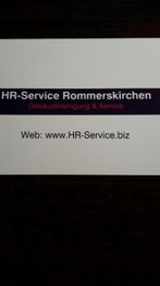 Visitenkarte von HR-Service Rommerskirchen mit Webadresse www.HR-Service.biz.