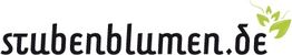 Logo von stubenblumen.de mit grünem Blattsymbol auf weißem Hintergrund.