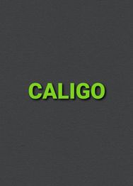 Text "CALIGO" in grün auf einem dunkelgrauen Hintergrund.