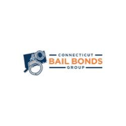 Connecticut Bail Bonds Group logo featuring handcuffs and state outline.