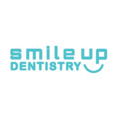 Logo of "Smile Up Dentistry" with a stylized smile underneath the text.