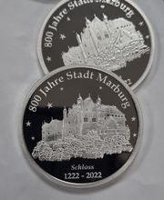 Silbermedaille 800 Jahre Stadt Marburg