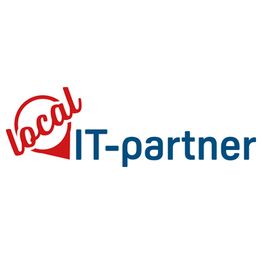 Logo mit rotem Schriftzug "local" und blauem "IT-partner".