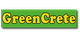 GreenCrete logo with yellow text on a green background.