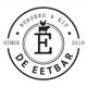 Logo van De Eetbar, met een koe en kip boven de letter E, sinds 2019.