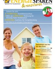 Titelseite unserer Postwurf Spezial Zeitung Energiesparen & Renovieren