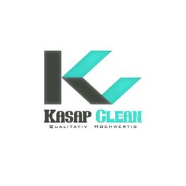 Logo: Buchstabe K in Schwarz und Türkis, darunter "KASAP CLEAN" und "QUALITATIV HOCHWERTIG".