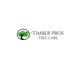 Logo of Timber Pros Tree Care with a green tree inside a black circle.