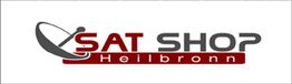 Logo von SAT Shop Heilbronn mit Satellitensymbol.