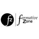 Logo Formative Zone con lettere "fz" in cerchio nero e testo a destra.