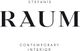 Schwarzer Text auf Weiß: "Stefanie Raum Contemporary Interior".