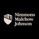 Logo with shield icon and text: "Nimmons Malchow Johnson", on a black background.
