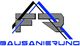 FR-Logo mit blauen und schwarzen Linien, darunter der Schriftzug "Bausanierung".