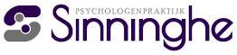 Logo van psychologenpraktijk Sinninghe met paarse en grijze elementen.