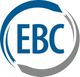 Logo mit den Buchstaben "EBC" in Blau, umgeben von einem halben blauen und grauen Kreis.