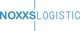 Blaues Logo mit dem Text "NOXXS LOGISTIC" und einer senkrechten Linie in der Mitte.