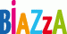 Bunte Buchstaben, die "BIAZZA" buchstabieren, in verschiedenen Farben auf weißem Hintergrund.