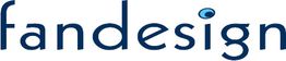 Logo mit dem Wort "fandesign", wobei der Punkt auf dem "i" als stilisiertes Auge dargestellt ist.