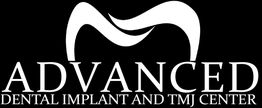 Advanced Dental Implant and TMJ Center logo with a tooth graphic above the text.
