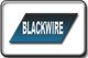 Logo mit dem Text "BLACKWIRE" auf einem schrägen blauen Rechteckhintergrund.