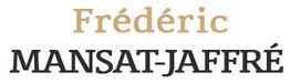 Texte en deux lignes : "Frédéric" en doré, "Mansat-Jaffré" en noir.