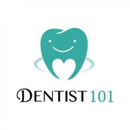 Smiling tooth logo with "Dentist 101" text below.