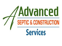 Logo of "Advanced Septic & Construction Services" with green and orange text.