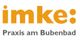 Logo mit Text: "imke: Praxis am Bubenbad".