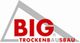 Logo mit rotem Text "BIG" und "TROCKENAUSBAU", umrahmt von einem grauen Dreieck.