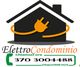 Logo ElettroCondominio: casa con spina arancione, numero di telefono e disponibilità H24.