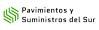 Logo de Pavimientos y Suministros del Sur con forma geométrica verde a la izquierda.