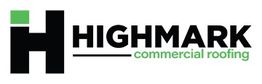 Highmark Commercial Roofing logo with a stylized 'H' in black and green.