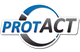 Logo mit blauem und grauem Schriftzug "ProtACT", umgeben von blauem und grauem Kreismuster.