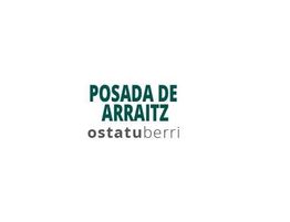 Texto en la imagen: "Posada de Arraitz, ostatuberri". Fondo blanco.