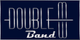 Logo mit dem Schriftzug "Double Band" auf dunkelblauem Hintergrund.