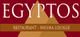 Text "Egyptos Restaurant - Shisha Lounge" vor Pyramidenbild auf rotem Hintergrund.