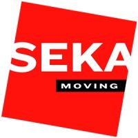 Red tilted square logo with white "SEKA" and black "MOVING".