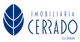 Logotipo da Imobiliária Cerrado com desenho de folha azul e inscrição "CJ 20828".