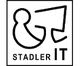 Logo von Stadler IT mit modernem schwarz-weiß Design und stylisierten Buchstaben.