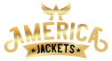 Golden "America Jackets" logo with an eagle above the text.