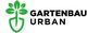 Grünes Logo mit Pflanze und Schaufel; Text: "Gartenbau Urban".