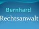 Blauer Hintergrund mit den Wörtern: "Bernhard Rechtsanwalt".