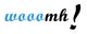 Der Schriftzug "wooomh!" in blauer und schwarzer Kursivschrift auf weißem Hintergrund.