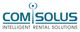 Logo mit Text: "COMSOLUS Intelligent Rental Solutions".
