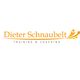 Logo von Dieter Schnaubelt Training & Coaching mit stilisierter Figur und Pfeil in orange.