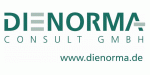 Logo der Firma DIENORMA Consult GmbH, darunter die Website www.dienorma.de.