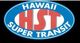 Logo with text "Hawaii Super Transit" in a blue oval, red "HST" letters inside.