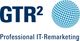 GTR² Logo mit blauem Globus und Schriftzug "Professional IT-Remarketing".