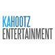 Kahootz Entertainment logo with blue and gray text.